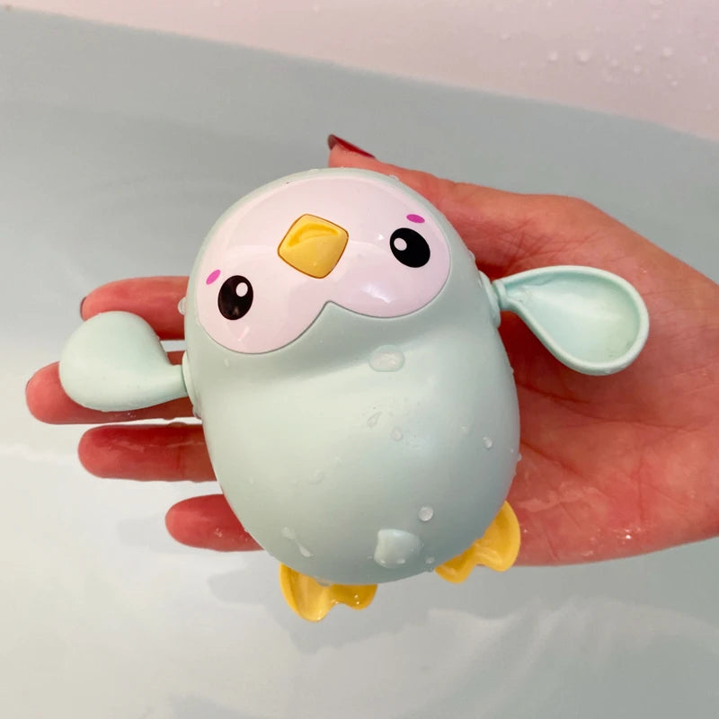 Juguete de Baño con Rociador de Agua – Patito o Pingüino para Bebés y Niños