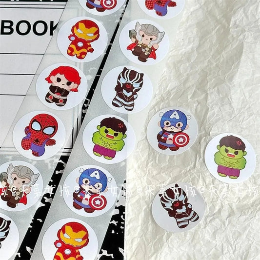 Set de 500 Stickers Kawaii – Spiderman y Dibujos Animados para Niños