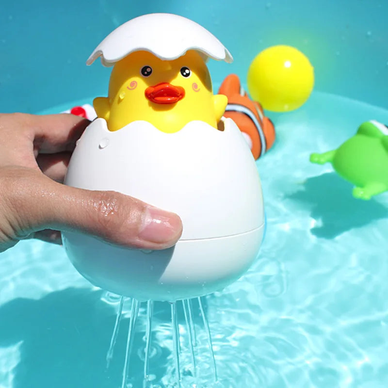 Juguete de Baño con Rociador de Agua – Patito o Pingüino para Bebés y Niños